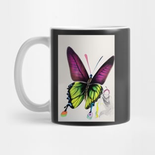 SURREAL AND CUTE PURPLE WINGED BUTTERFLY Mug